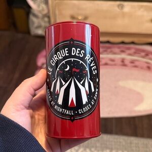Le Cirque Des Rêves Red Tin Canister bank